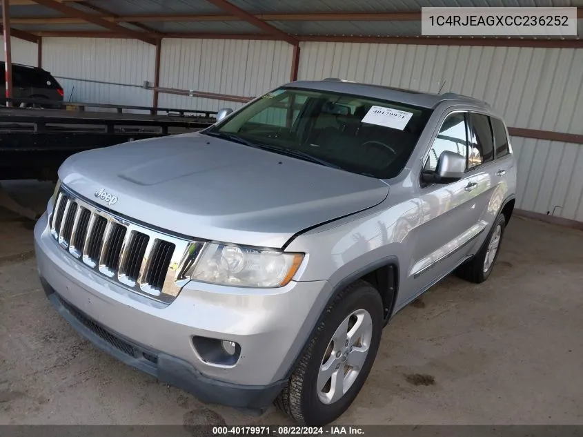 1C4RJEAGXCC236252 2012 Jeep Grand Cherokee Laredo