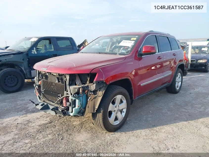 1C4RJEAT1CC361587 2012 Jeep Grand Cherokee Laredo