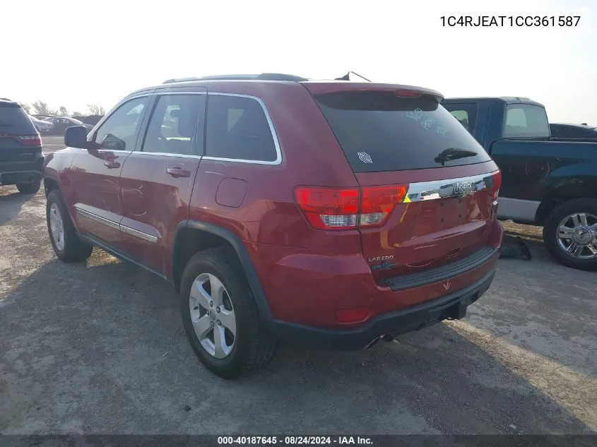 1C4RJEAT1CC361587 2012 Jeep Grand Cherokee Laredo