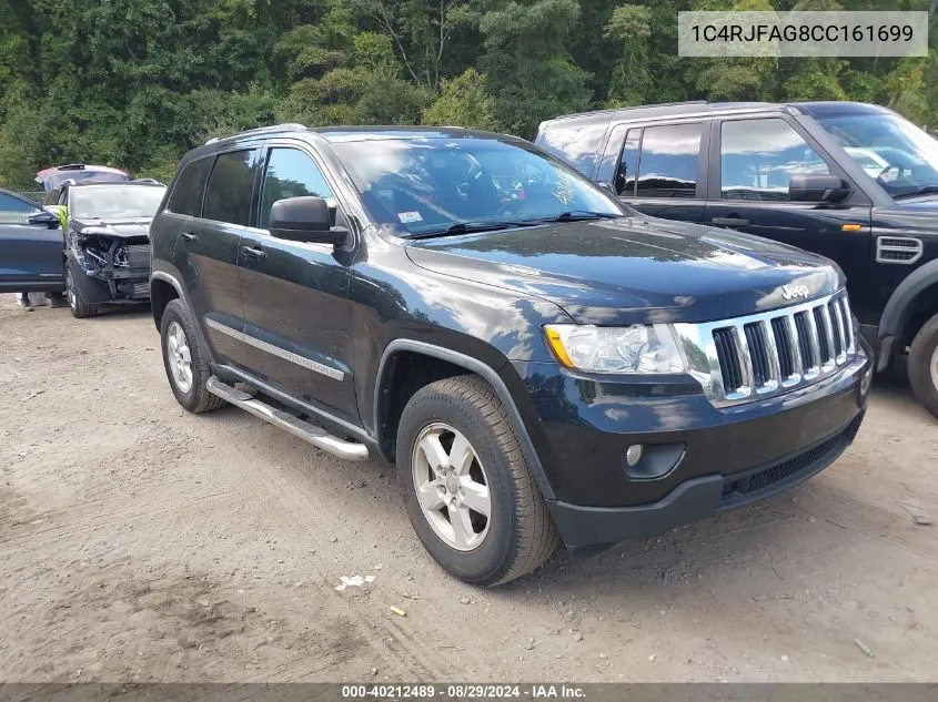 1C4RJFAG8CC161699 2012 Jeep Grand Cherokee Laredo