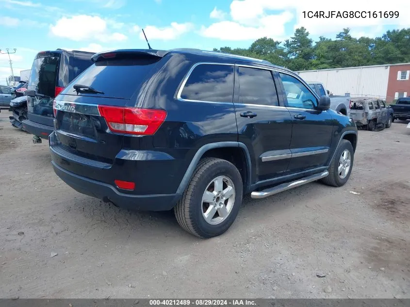 1C4RJFAG8CC161699 2012 Jeep Grand Cherokee Laredo