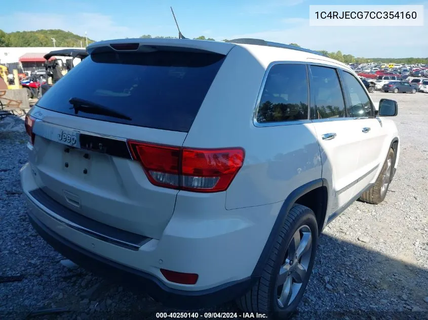 1C4RJECG7CC354160 2012 Jeep Grand Cherokee Overland