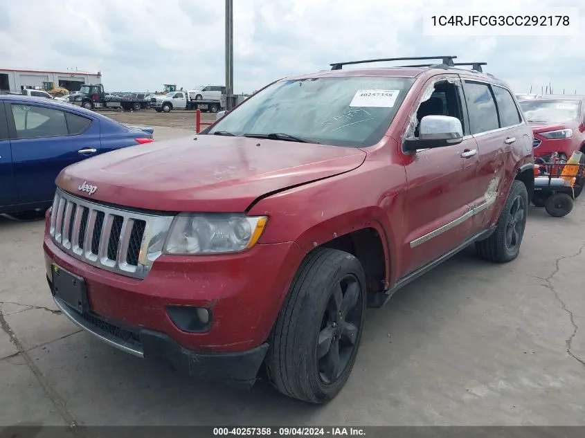 1C4RJFCG3CC292178 2012 Jeep Grand Cherokee Overland