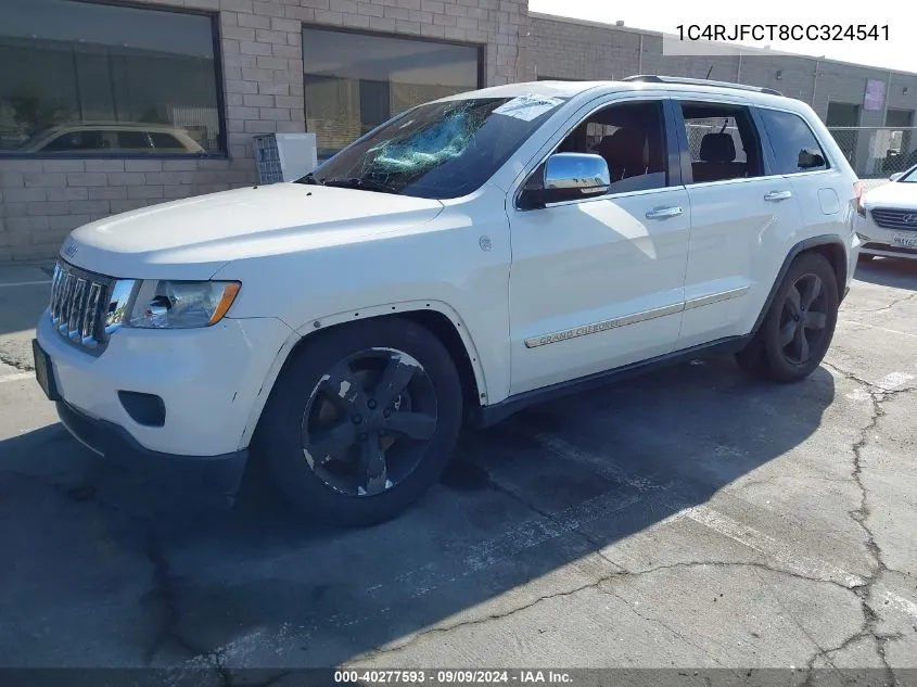 2012 Jeep Grand Cherokee Overland VIN: 1C4RJFCT8CC324541 Lot: 40277593