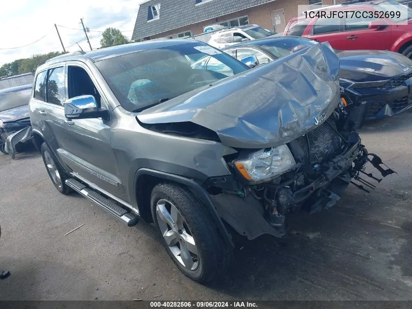 2012 Jeep Grand Cherokee Overland VIN: 1C4RJFCT7CC352699 Lot: 40282506