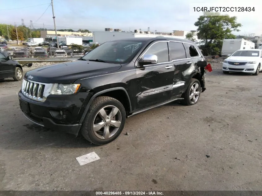 2012 Jeep Grand Cherokee Overland VIN: 1C4RJFCT2CC128434 Lot: 40296485