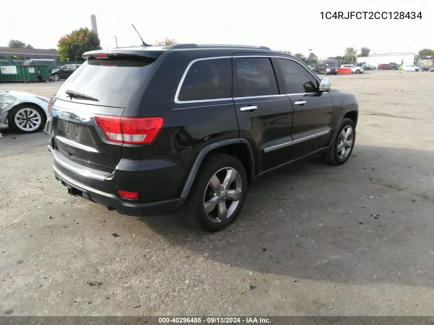 2012 Jeep Grand Cherokee Overland VIN: 1C4RJFCT2CC128434 Lot: 40296485