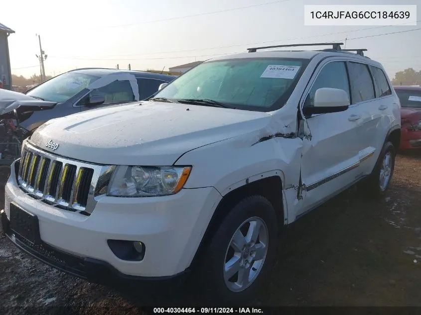 2012 Jeep Grand Cherokee Laredo VIN: 1C4RJFAG6CC184639 Lot: 40304464