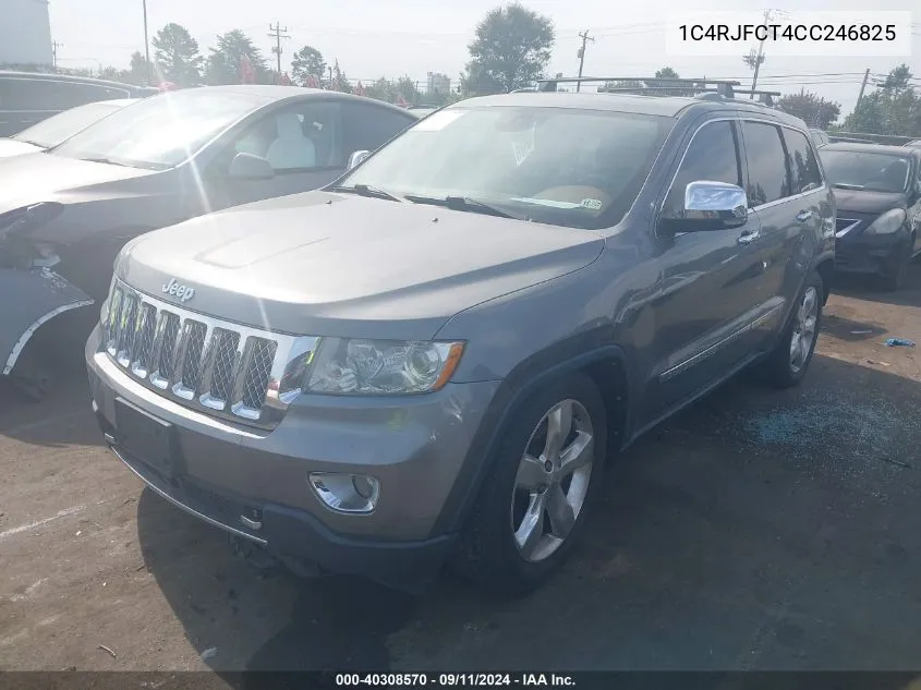 2012 Jeep Grand Cherokee Overland VIN: 1C4RJFCT4CC246825 Lot: 40308570