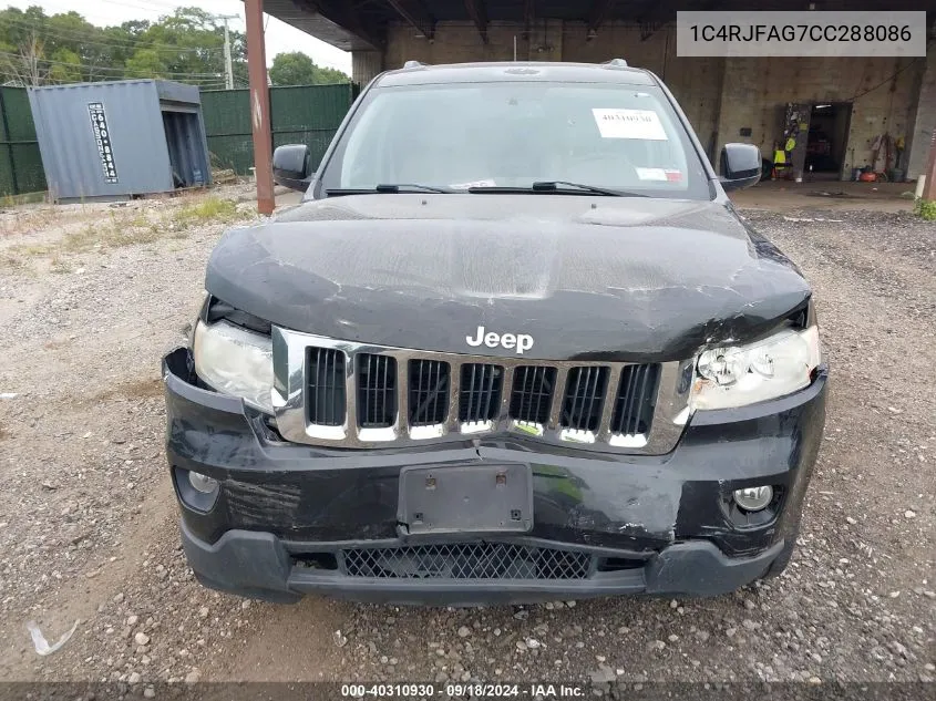 2012 Jeep Grand Cherokee Laredo VIN: 1C4RJFAG7CC288086 Lot: 40310930