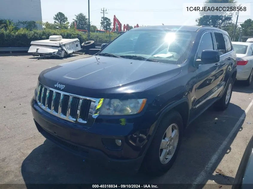 1C4RJEAG4CC258568 2012 Jeep Grand Cherokee Laredo