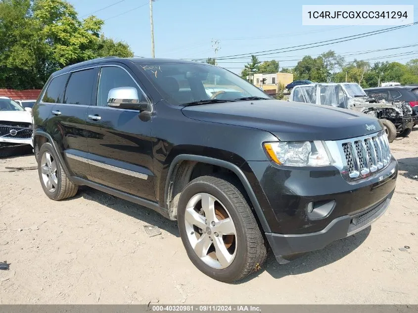 1C4RJFCGXCC341294 2012 Jeep Grand Cherokee Overland