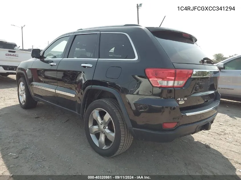 1C4RJFCGXCC341294 2012 Jeep Grand Cherokee Overland