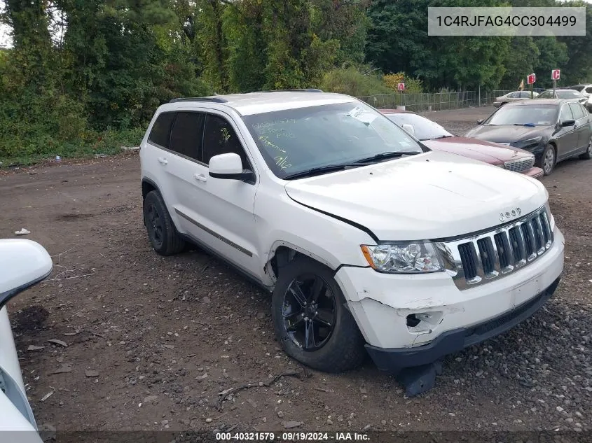 2012 Jeep Grand Cherokee Laredo VIN: 1C4RJFAG4CC304499 Lot: 40321579