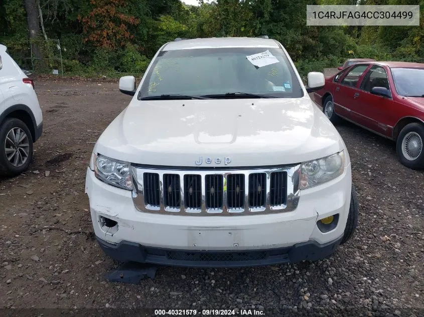 1C4RJFAG4CC304499 2012 Jeep Grand Cherokee Laredo