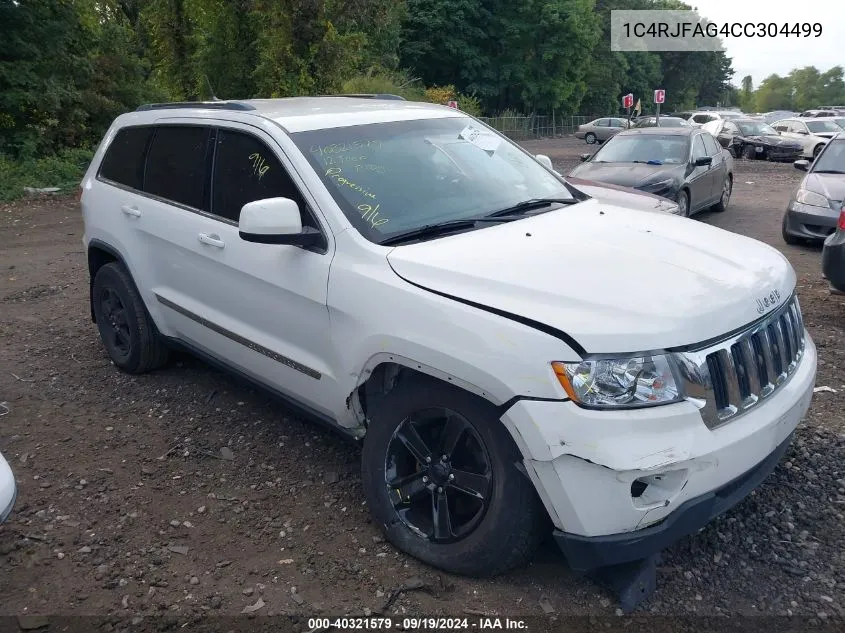 2012 Jeep Grand Cherokee Laredo VIN: 1C4RJFAG4CC304499 Lot: 40321579