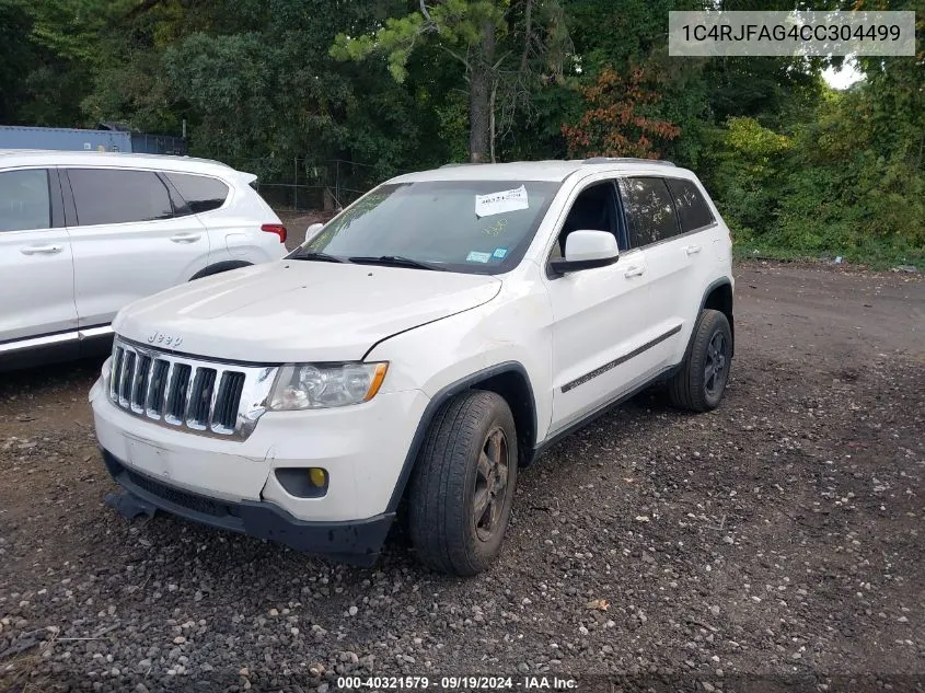 2012 Jeep Grand Cherokee Laredo VIN: 1C4RJFAG4CC304499 Lot: 40321579