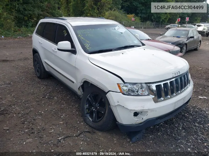 2012 Jeep Grand Cherokee Laredo VIN: 1C4RJFAG4CC304499 Lot: 40321579