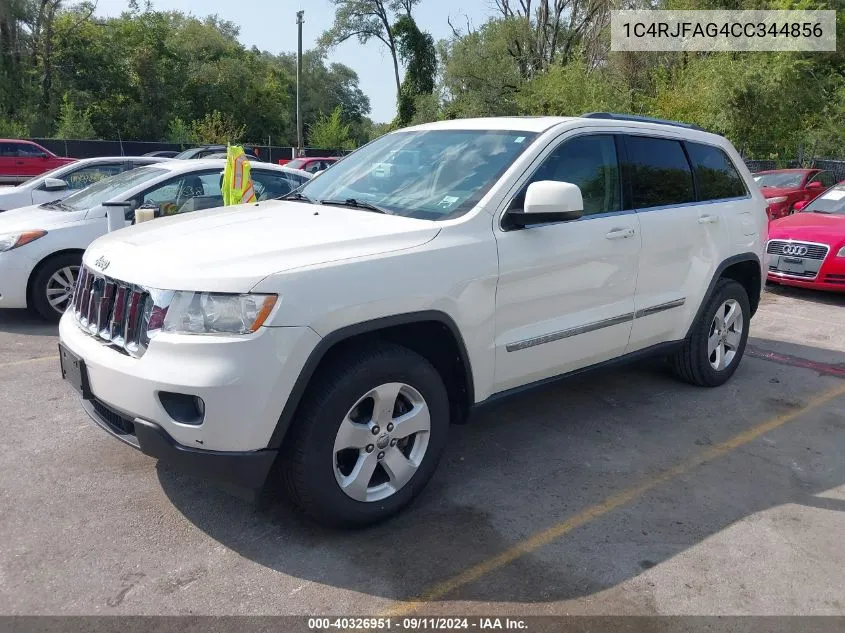 1C4RJFAG4CC344856 2012 Jeep Grand Cherokee Laredo