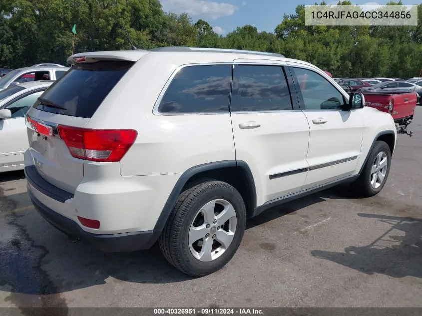 1C4RJFAG4CC344856 2012 Jeep Grand Cherokee Laredo