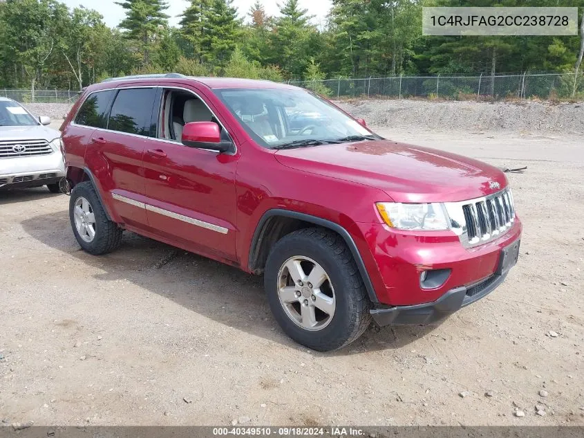 1C4RJFAG2CC238728 2012 Jeep Grand Cherokee Laredo