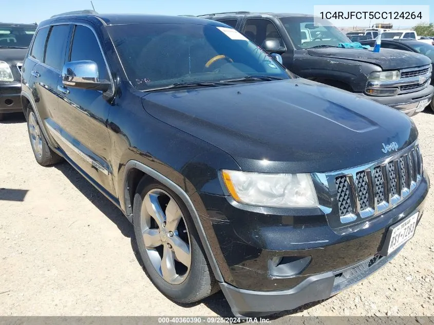 2012 Jeep Grand Cherokee Overland VIN: 1C4RJFCT5CC124264 Lot: 40360390