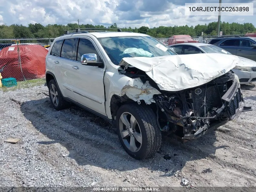 2012 Jeep Grand Cherokee Overland VIN: 1C4RJECT3CC263898 Lot: 40367877