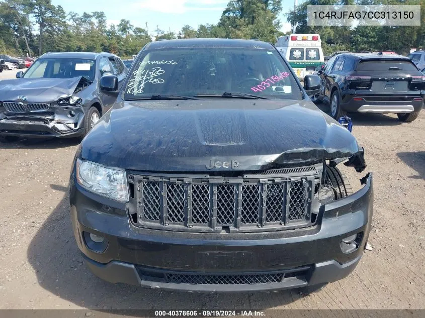 1C4RJFAG7CC313150 2012 Jeep Grand Cherokee Laredo