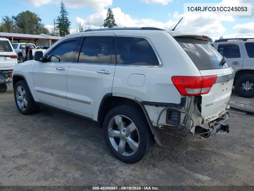 2012 Jeep Grand Cherokee Overland VIN: 1C4RJFCG1CC245053 Lot: 40380661