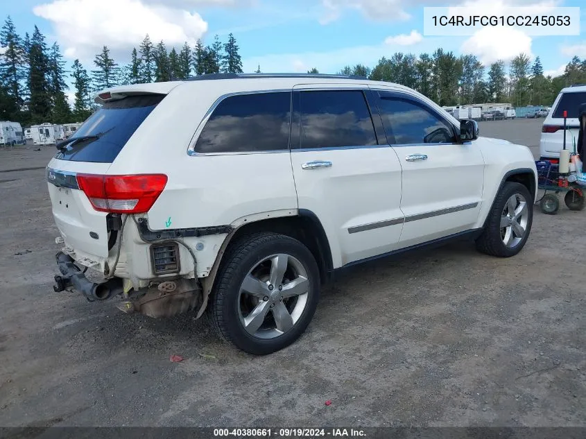 2012 Jeep Grand Cherokee Overland VIN: 1C4RJFCG1CC245053 Lot: 40380661