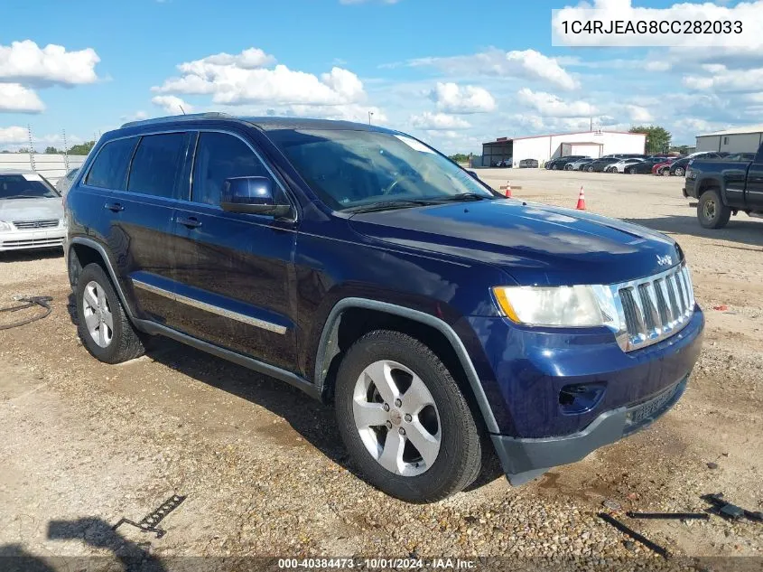 2012 Jeep Grand Cherokee Laredo VIN: 1C4RJEAG8CC282033 Lot: 40384473