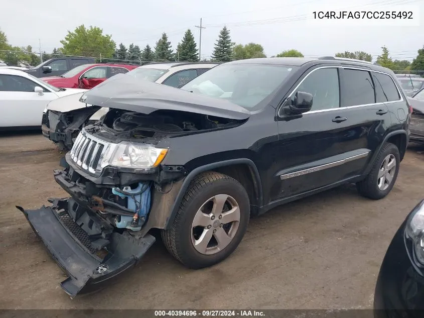 2012 Jeep Grand Cherokee Laredo VIN: 1C4RJFAG7CC255492 Lot: 40394696