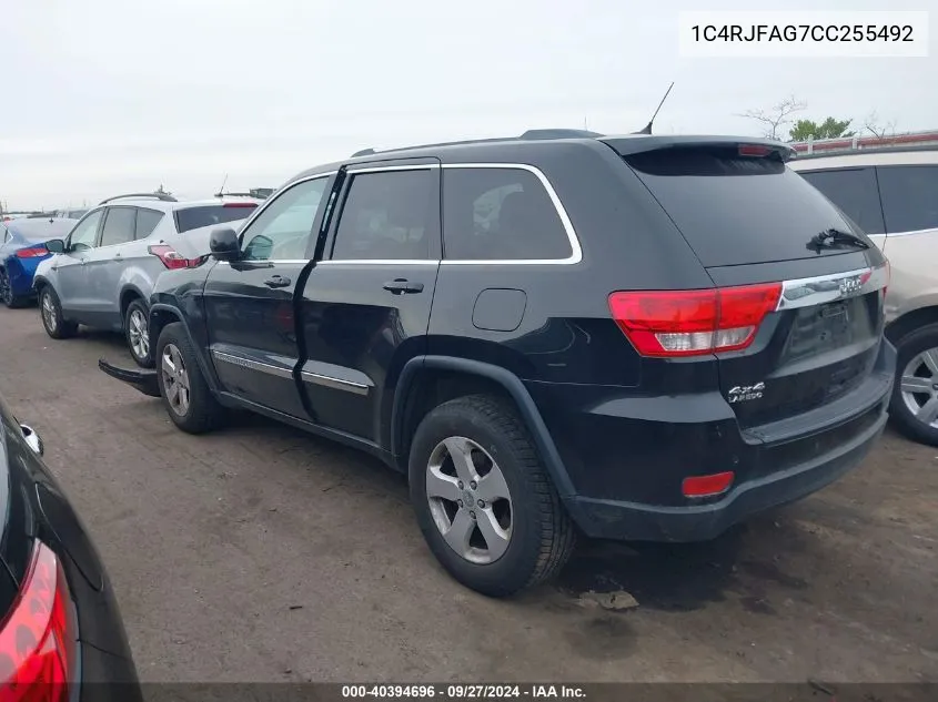 1C4RJFAG7CC255492 2012 Jeep Grand Cherokee Laredo