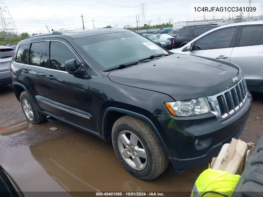 2012 Jeep Grand Cherokee Laredo VIN: 1C4RJFAG1CC341039 Lot: 40401095