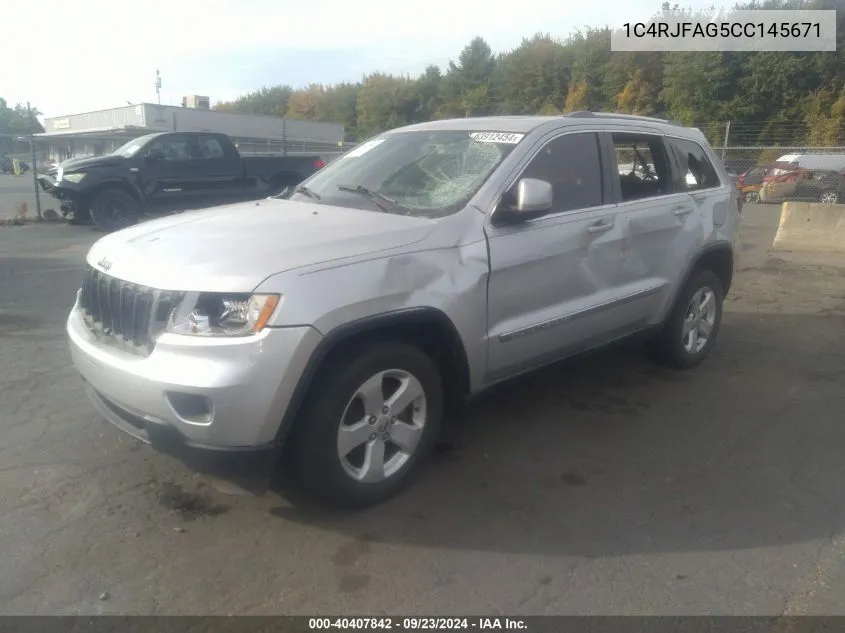 2012 Jeep Grand Cherokee Laredo VIN: 1C4RJFAG5CC145671 Lot: 40407842