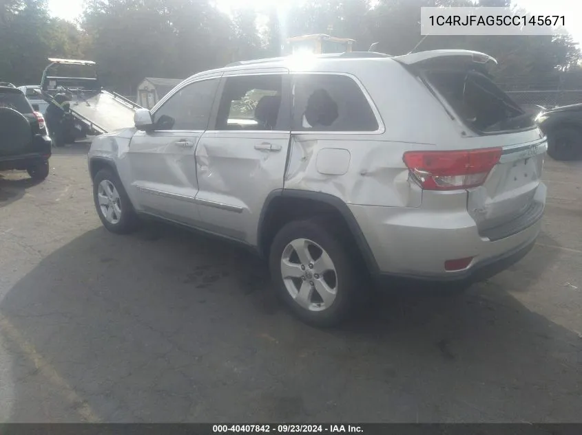 1C4RJFAG5CC145671 2012 Jeep Grand Cherokee Laredo