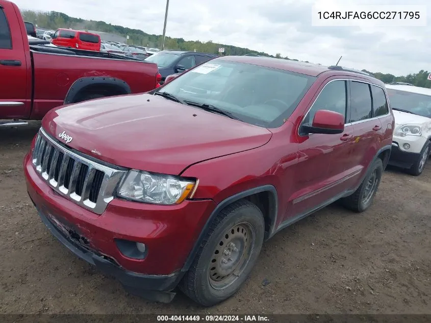 2012 Jeep Grand Cherokee Laredo VIN: 1C4RJFAG6CC271795 Lot: 40414449