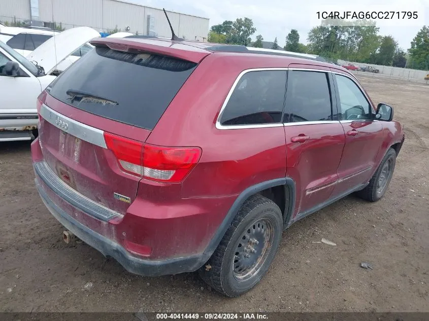 2012 Jeep Grand Cherokee Laredo VIN: 1C4RJFAG6CC271795 Lot: 40414449