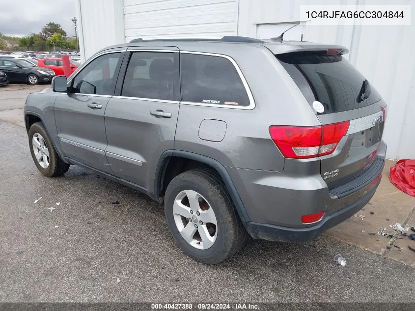 1C4RJFAG6CC304844 2012 Jeep Grand Cherokee Laredo