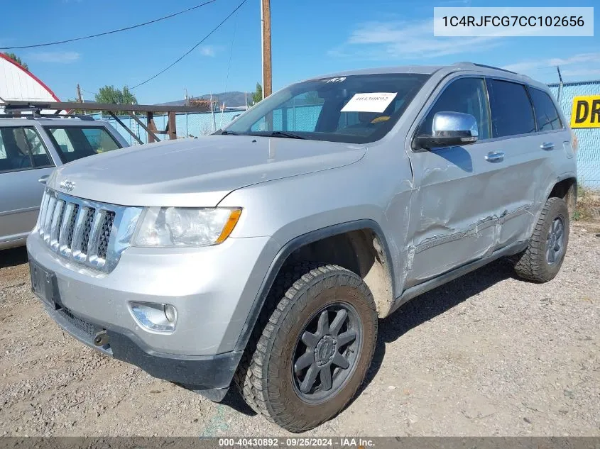 2012 Jeep Grand Cherokee Overland VIN: 1C4RJFCG7CC102656 Lot: 40430892