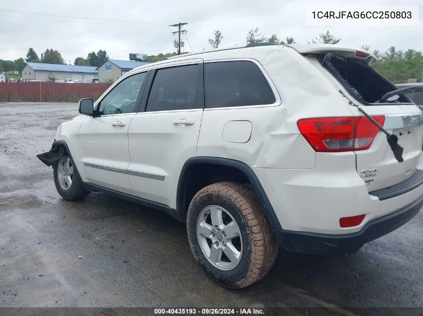 1C4RJFAG6CC250803 2012 Jeep Grand Cherokee Laredo