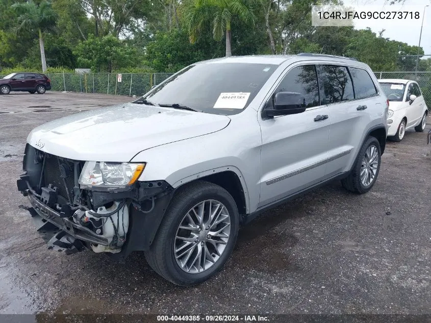 1C4RJFAG9CC273718 2012 Jeep Grand Cherokee Laredo