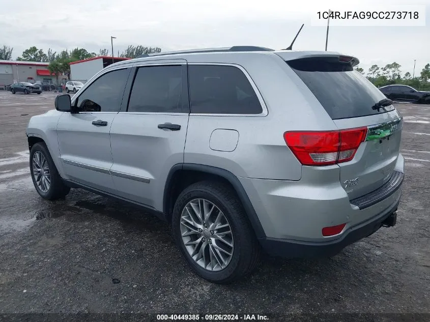 1C4RJFAG9CC273718 2012 Jeep Grand Cherokee Laredo