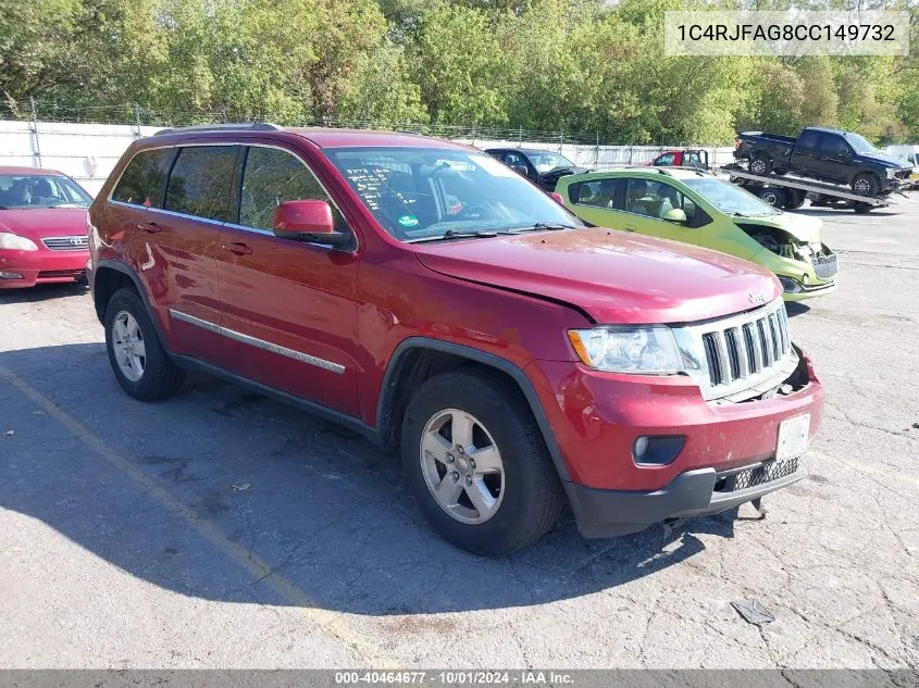 2012 Jeep Grand Cherokee Laredo VIN: 1C4RJFAG8CC149732 Lot: 40464677