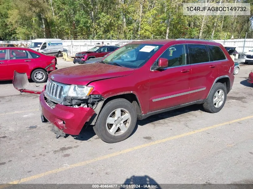 2012 Jeep Grand Cherokee Laredo VIN: 1C4RJFAG8CC149732 Lot: 40464677