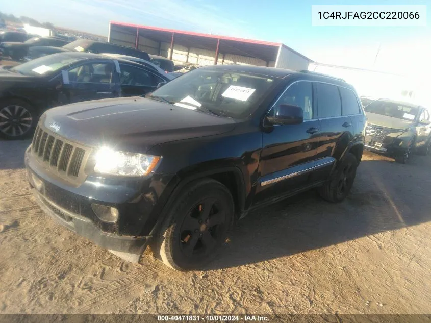 1C4RJFAG2CC220066 2012 Jeep Grand Cherokee Laredo