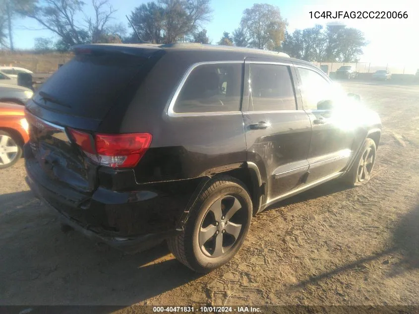 2012 Jeep Grand Cherokee Laredo VIN: 1C4RJFAG2CC220066 Lot: 40471831