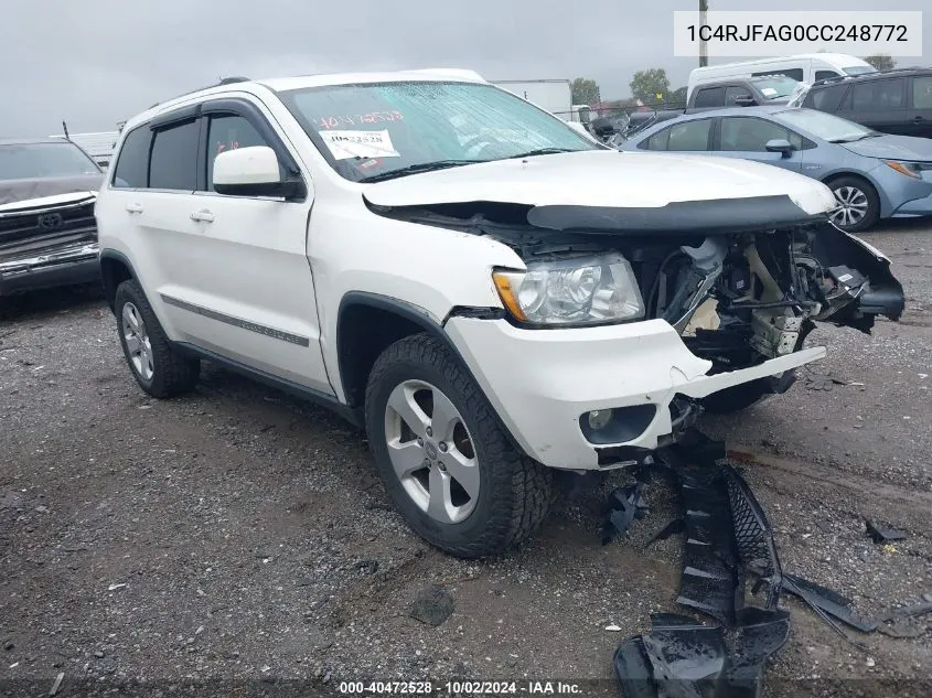 1C4RJFAG0CC248772 2012 Jeep Grand Cherokee Laredo