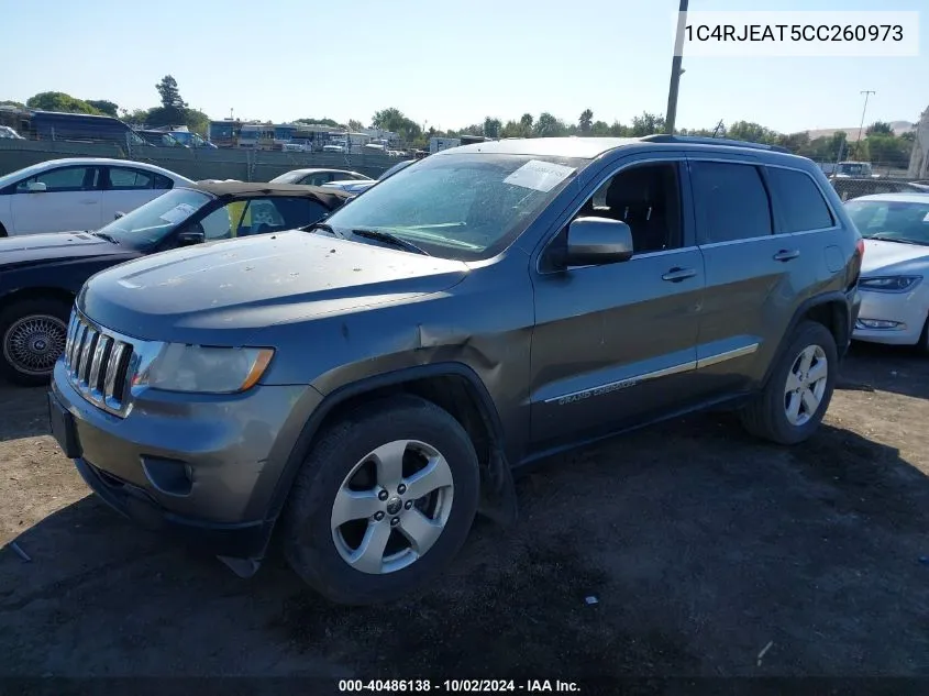 2012 Jeep Grand Cherokee Laredo VIN: 1C4RJEAT5CC260973 Lot: 40486138