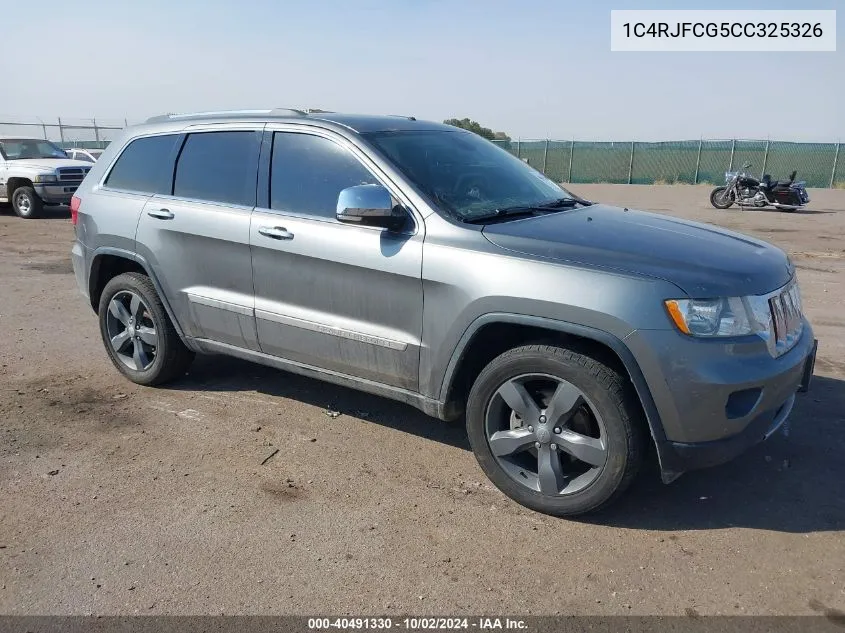 1C4RJFCG5CC325326 2012 Jeep Grand Cherokee Overland